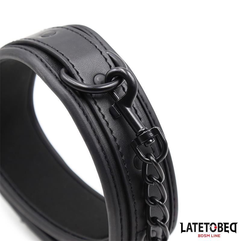 Collar y Correa Neopreno Negro - Imagen 4