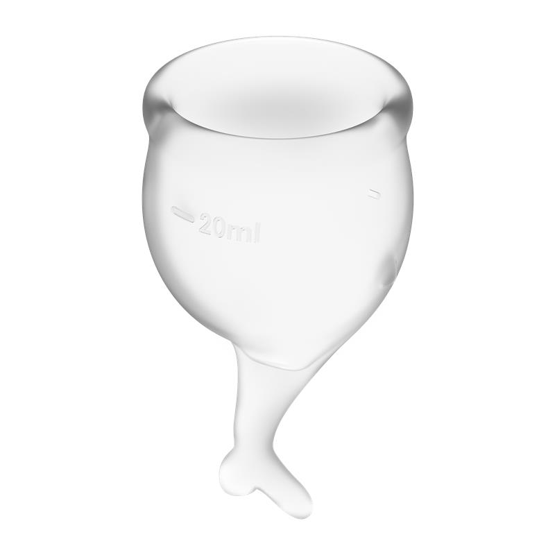 Copas Menstruales Feel Secure Transparent Pack de 2 - Imagen 2