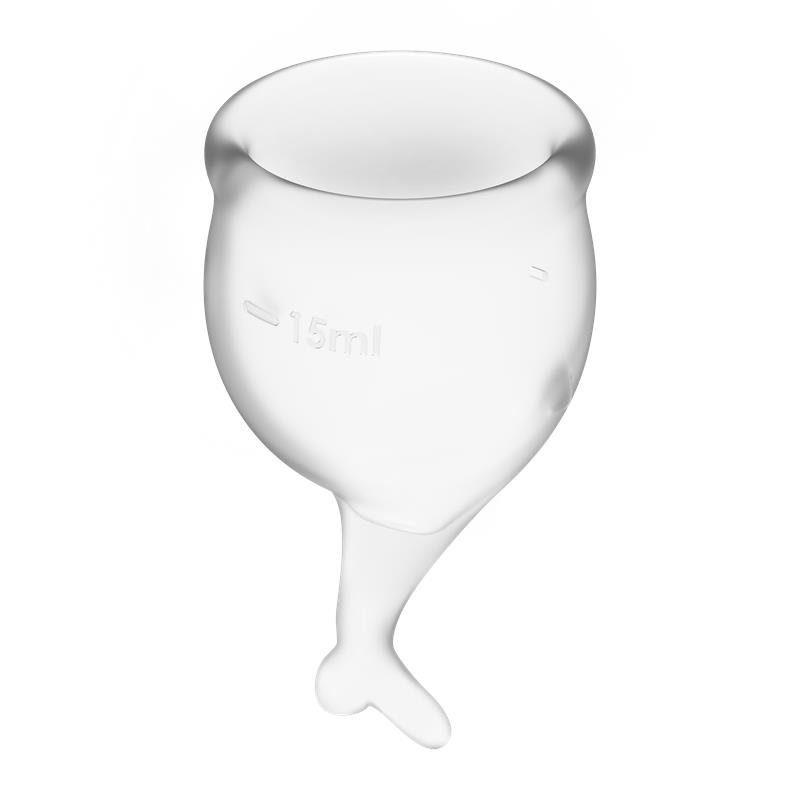 Copas Menstruales Feel Secure Transparent Pack de 2 - Imagen 3