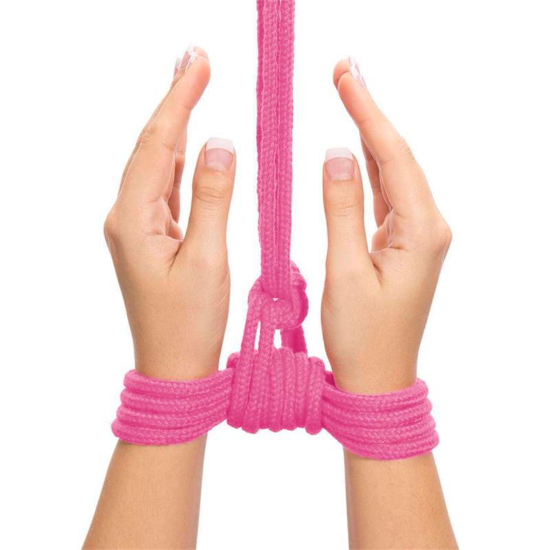 Cuerda Bondage Suave Rosa - Imagen 4