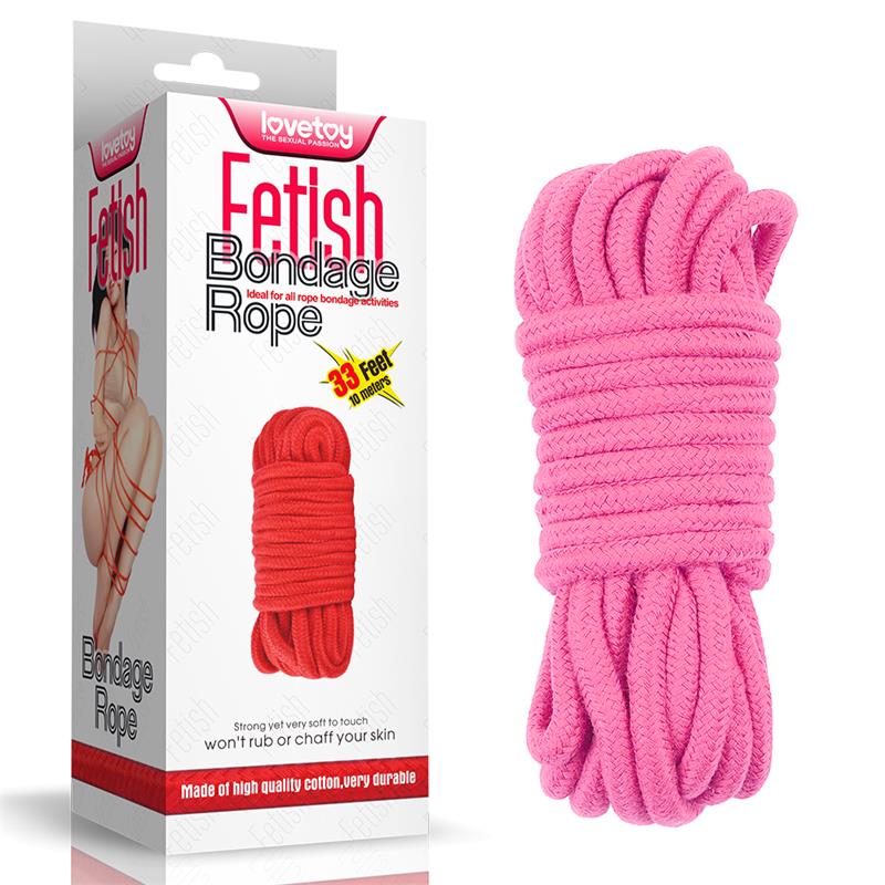 Cuerda Bondage Suave Rosa - Imagen 6