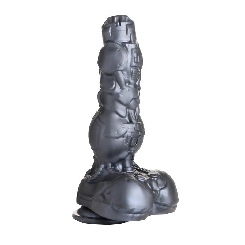 Cyborg Cock Dildo Metal con Thrusting y Vibración - Imagen 2