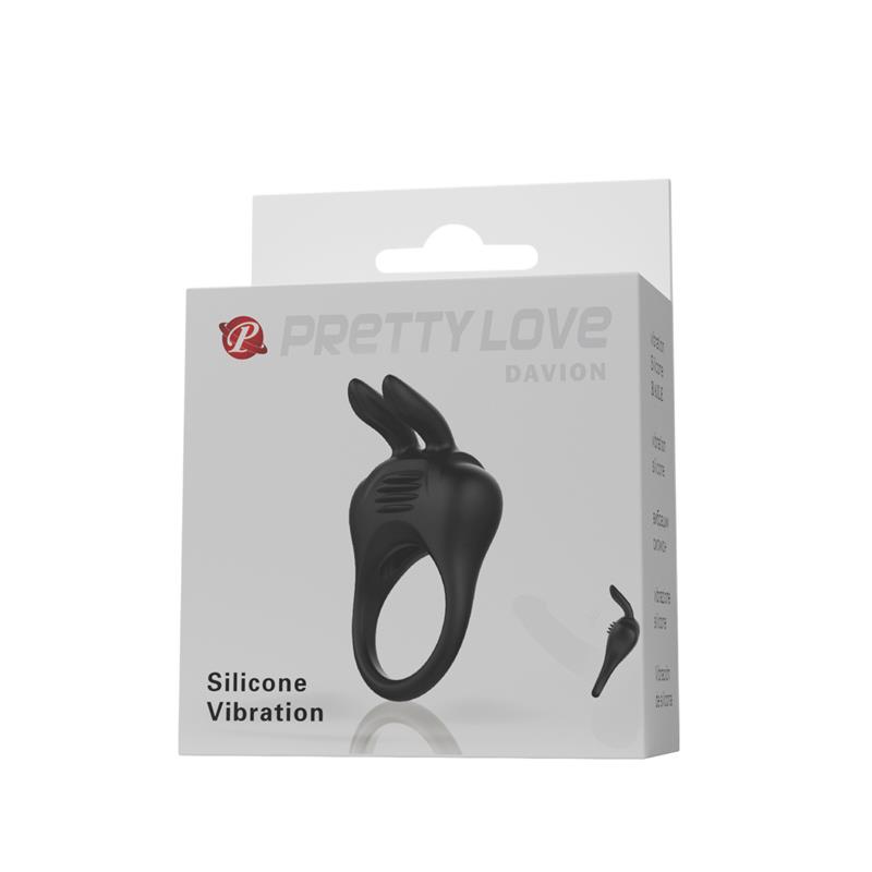 Davion Anillo para el Pene con Vibración y Conejito - Imagen 9