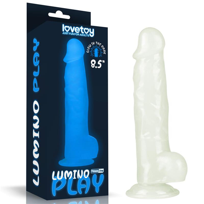 Dildo 8.5 Lumino Luz Azul - Imagen 11