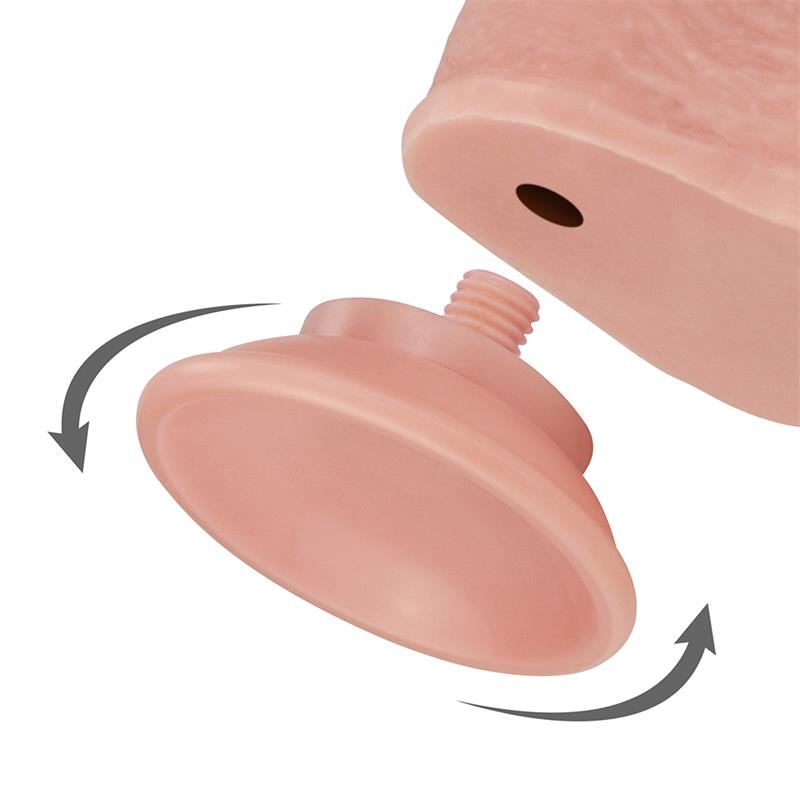 Dildo con Piel Retractil 7 Natural - Imagen 5