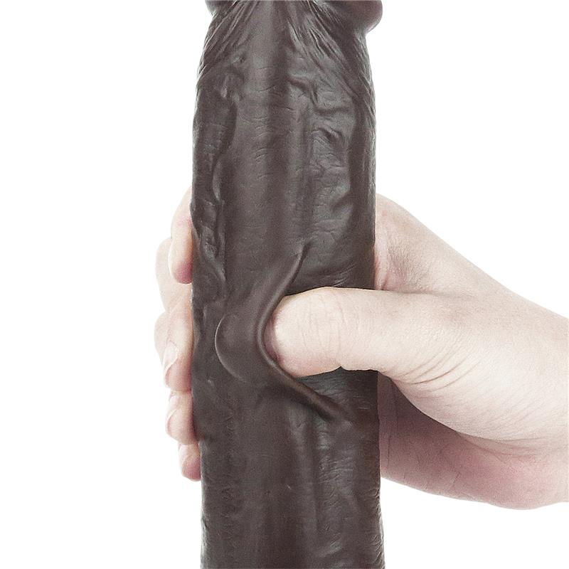 Dildo con Piel Retractil 9 Negro - Imagen 10