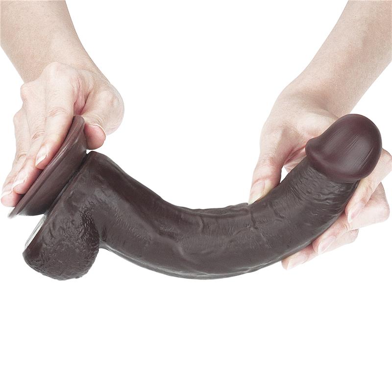 Dildo con Piel Retractil 9 Negro - Imagen 11