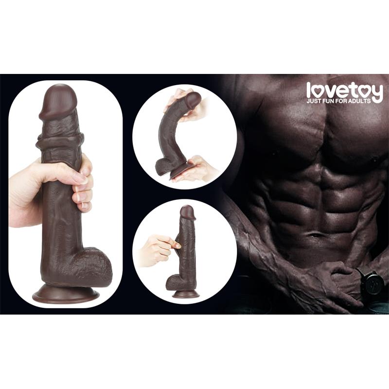 Dildo con Piel Retractil 9 Negro - Imagen 13