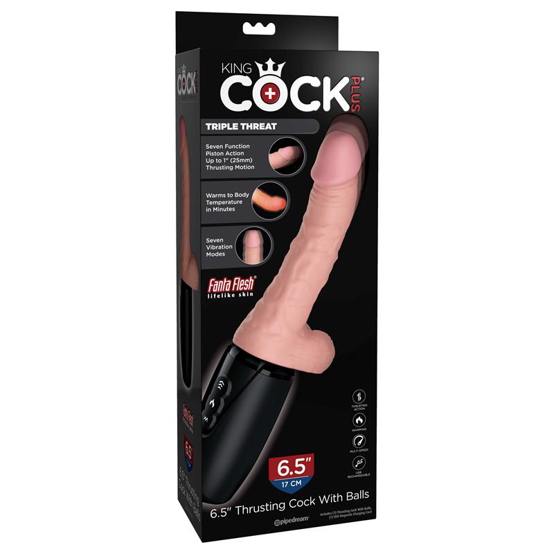 Dildo con Realista con Movimiento y Función de Calor 6.5 - Imagen 9