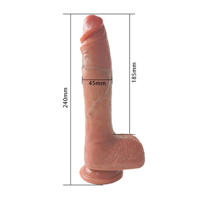 Dildo con Vibración, Thrusting y Calor - Imagen 8