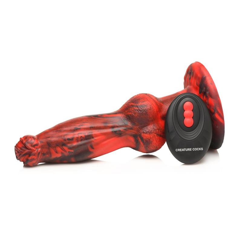Dildo con Vibración y Thrusting Hel-Wolf - Imagen 4