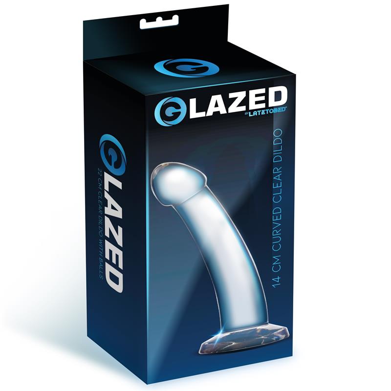 Dildo Curvado Material Cristalino 14 cm - Imagen 2