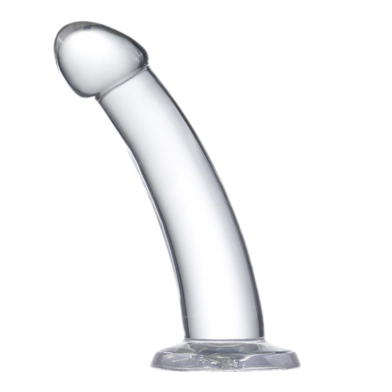 Dildo Curvado Material Cristalino 14 cm - Imagen 4