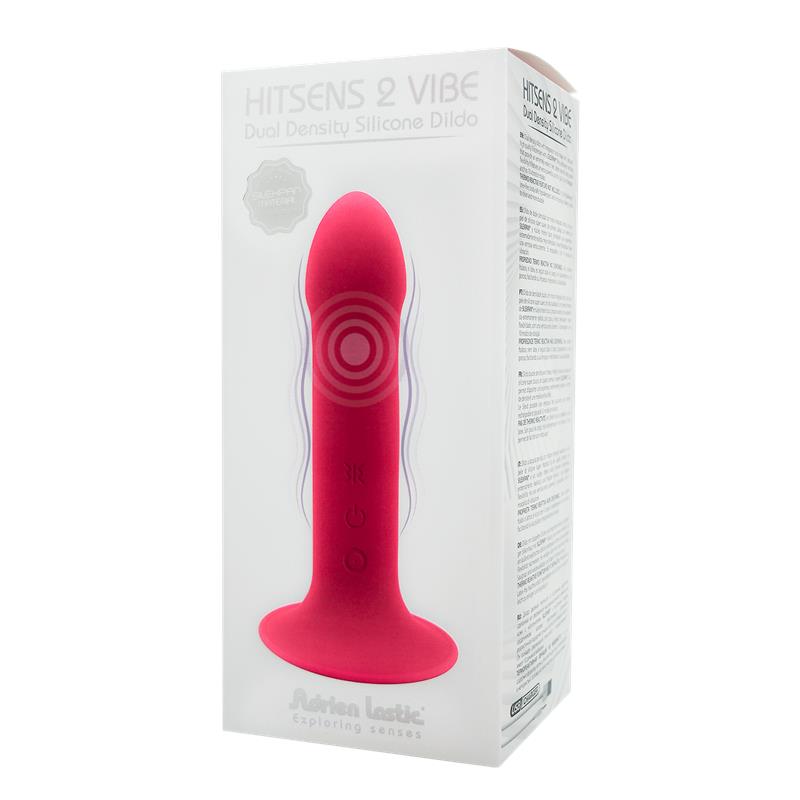 Dildo Doble Densidad Vibración Hitsens 2 M Rosa - Imagen 4