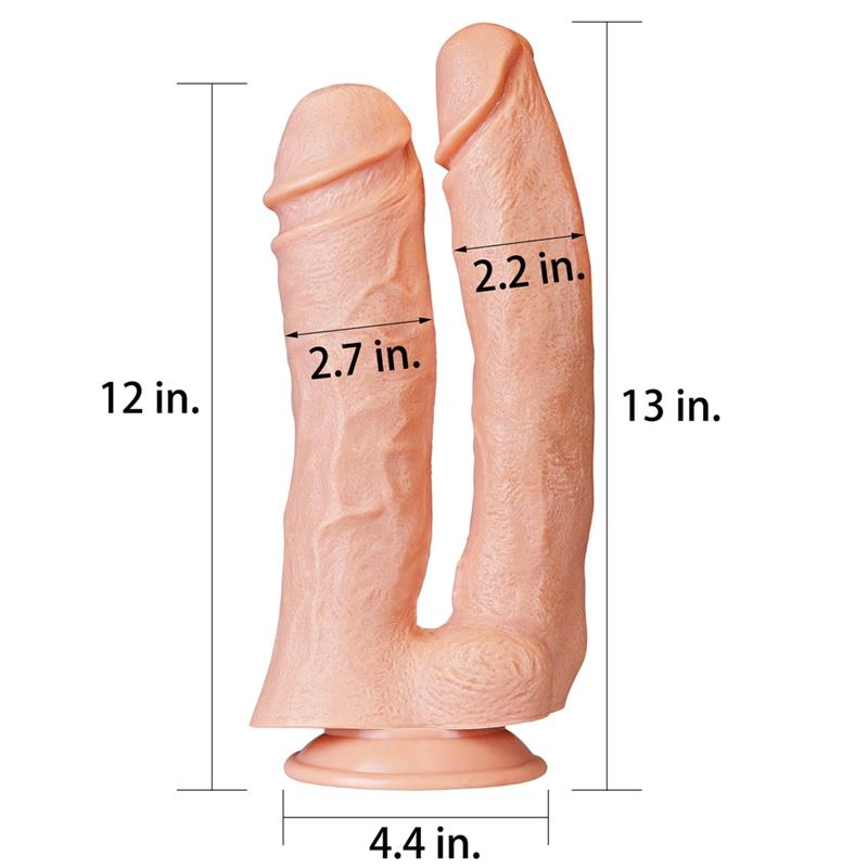 Dildo Doble King 12 Natural - Imagen 2
