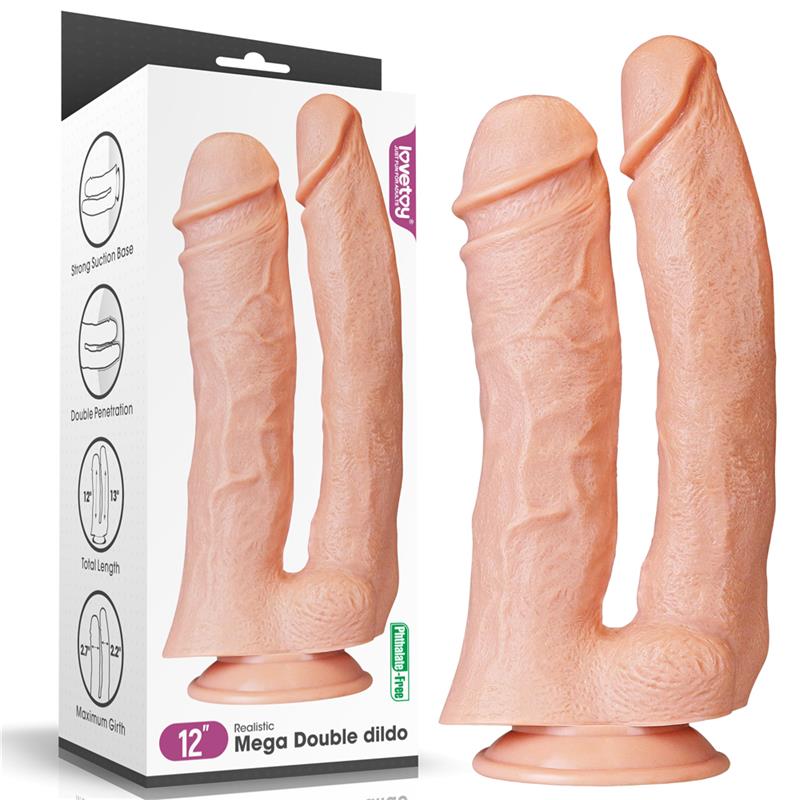 Dildo Doble King 12 Natural - Imagen 3