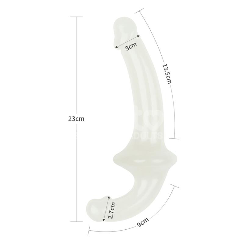 Dildo doble Lumino Play Luz Azul 10.5 - Imagen 13