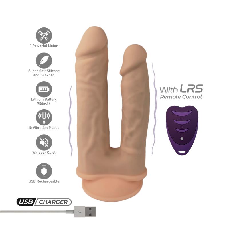 Dildo Doble Penetración 2 Motores Control Remoto - Imagen 5