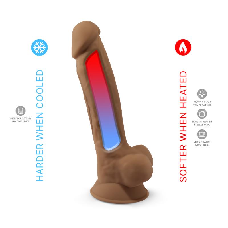 Dildo Dual Density Mod. 1 - 7 Caramel - Imagen 4