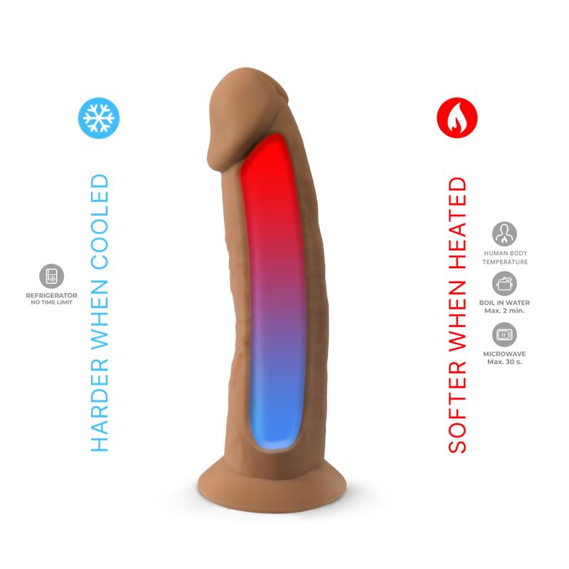 Dildo Dual Density Mod. 2 - 7.5 Caramel - Imagen 3