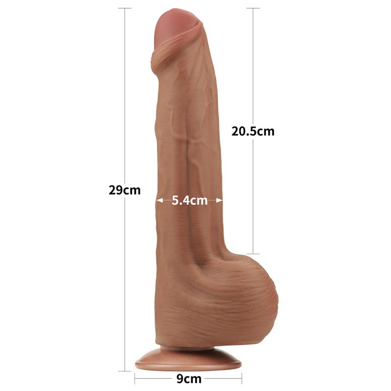 Dildo Dual Density Piel Desizante Retractil 11.5 - Imagen 12