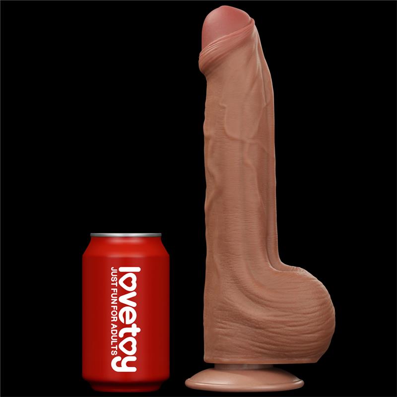 Dildo Dual Density Piel Desizante Retractil 11.5 - Imagen 5
