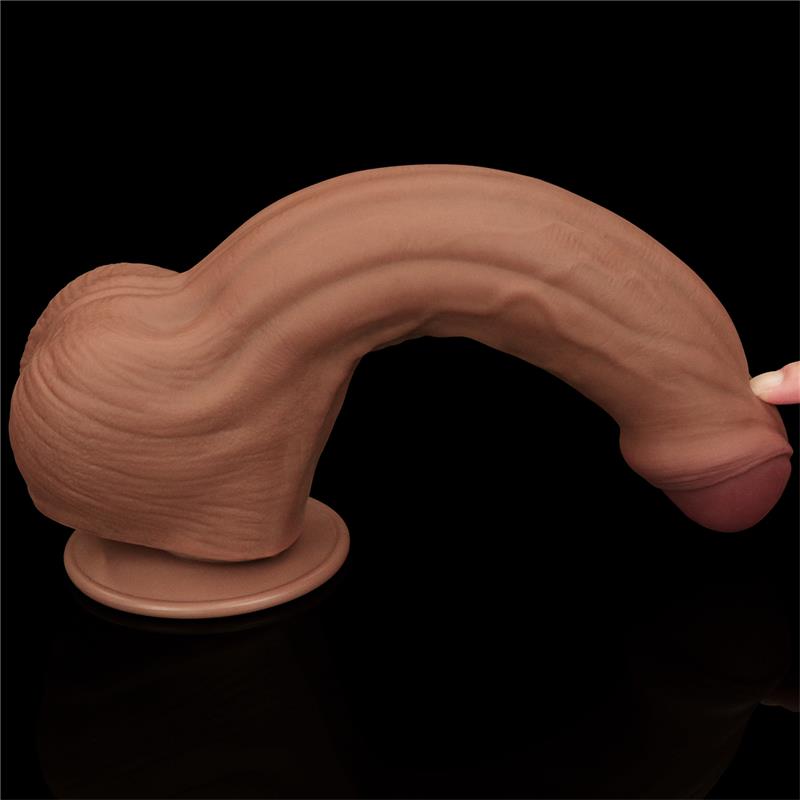 Dildo Dual Density Piel Desizante Retractil 11.5 - Imagen 8