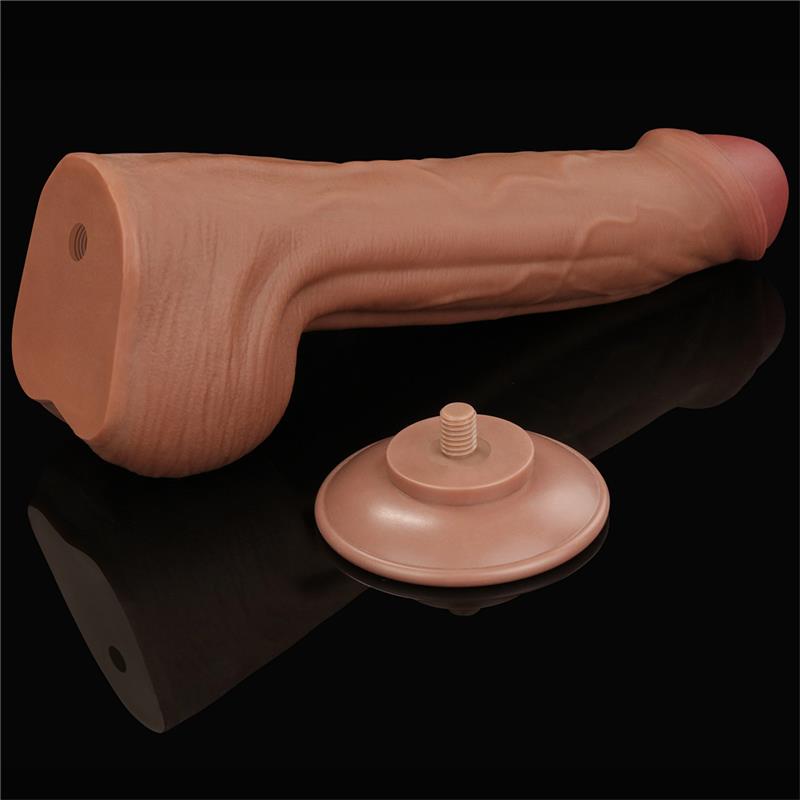 Dildo Dual Density Piel Desizante Retractil 11.5 - Imagen 10