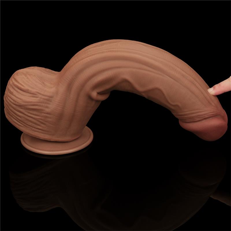 Dildo Dual Density Piel Deslizante Retractil 12 - Imagen 4