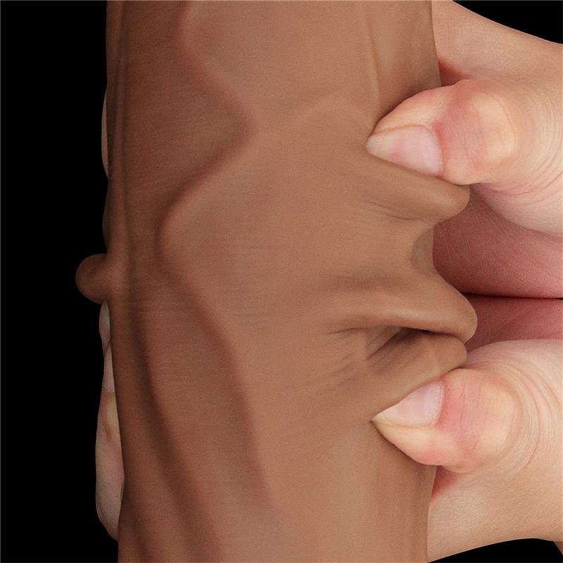 Dildo Dual Density Piel Deslizante Retractil 12 - Imagen 6