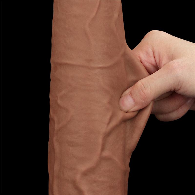 Dildo Dual Density Piel Deslizante Retractil 13.5 - Imagen 10