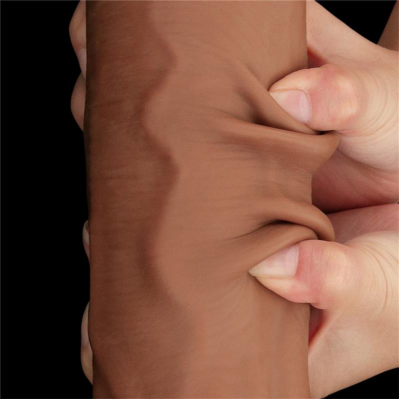 Dildo Dual Density Piel Deslizante Retractil 14 - Imagen 11