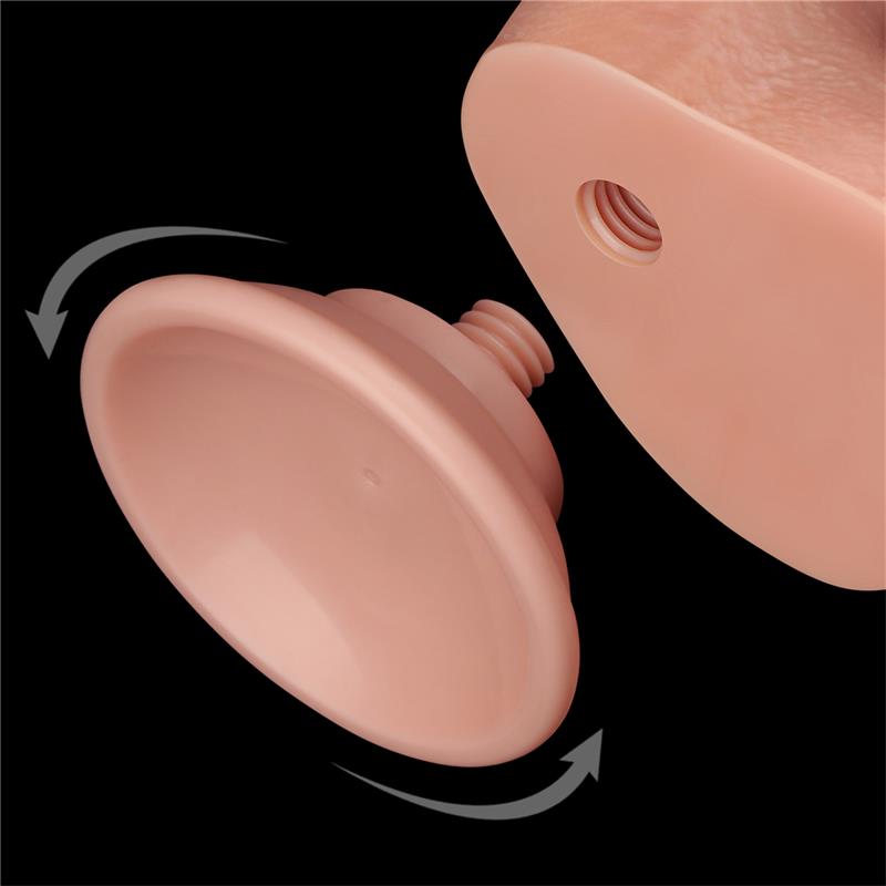 Dildo Dual Density Piel Deslizante Retractil 8.5 - Imagen 10