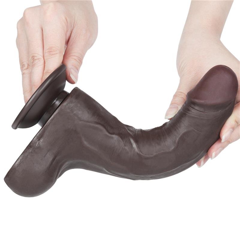 Dildo Dual Density Piel Deslizante Retractil 8.5 - Imagen 5