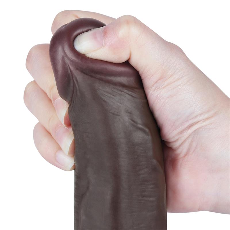 Dildo Dual Density Piel Deslizante Retractil 8.5 - Imagen 7