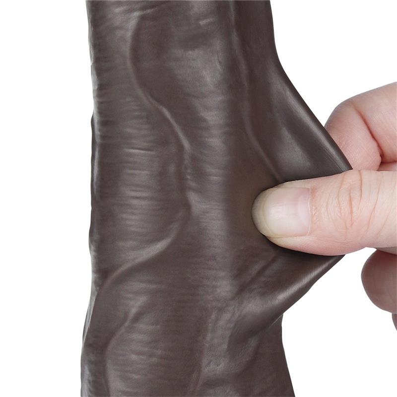 Dildo Dual Density Piel Deslizante Retractil 8.5 - Imagen 8
