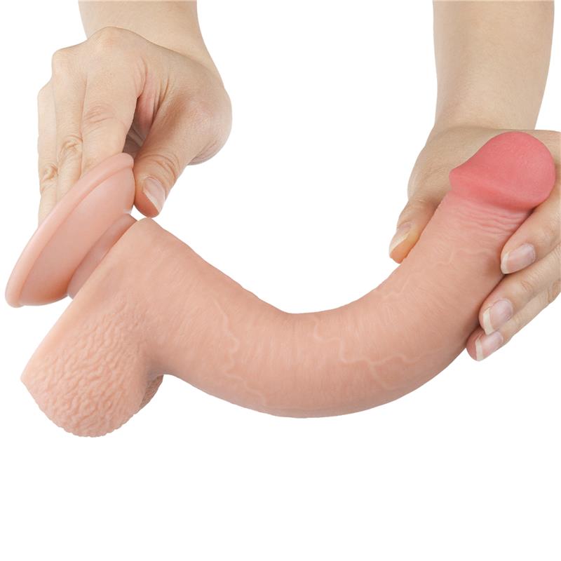Dildo Dual Density Piel Deslizante Retractil 9 - Imagen 2