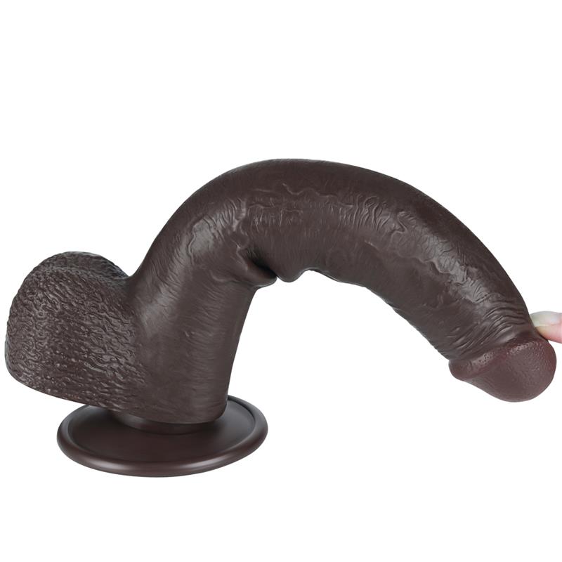 Dildo Dual Density Piel Deslizante Retractil 9 - Imagen 4