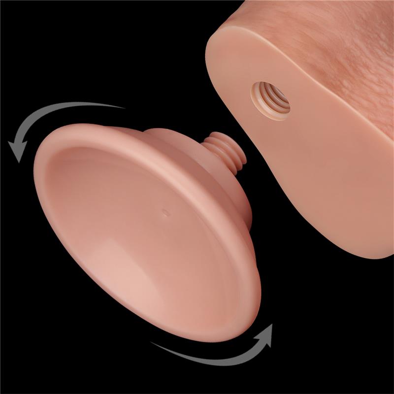 Dildo Dual Density Piel Deslizante Retractil 9 - Imagen 9