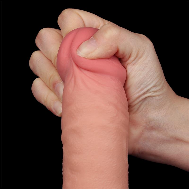Dildo Dual Density Piel Deslizante Retractil 9.5 - Imagen 6