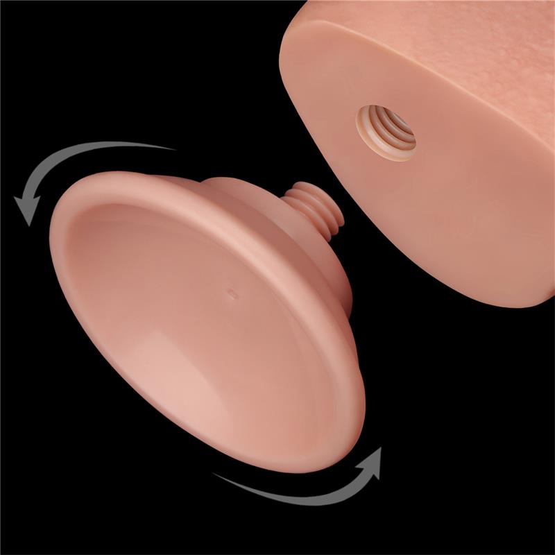 Dildo Dual Density Piel Deslizante Retractil 9.5 - Imagen 9