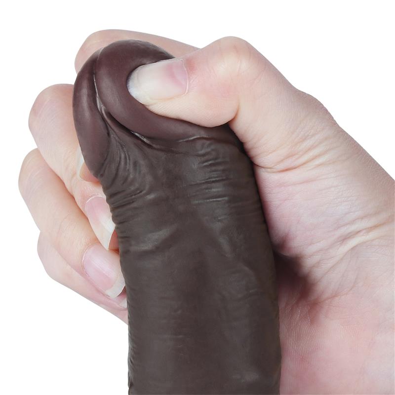 Dildo Dual Layer Piel Deslizante Retractil 7.5 - Imagen 6