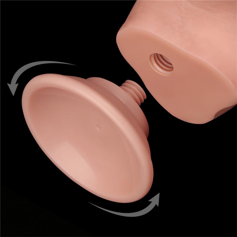 Dildo Dual Layer Piel Deslizante Retractil 7.5 - Imagen 10