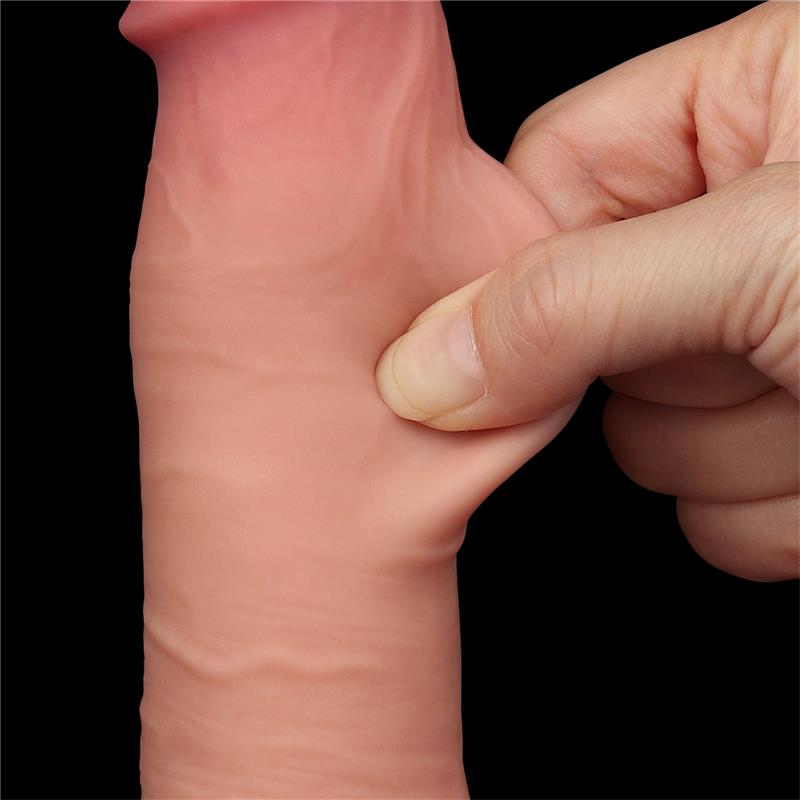 Dildo Dual Layer Piel Deslizante Retractil 8 - Imagen 6