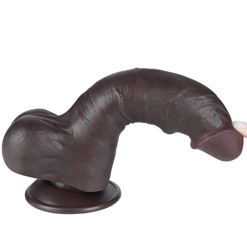 Dildo Dual Layer Piel Deslizante Retractil 8 - Imagen 4