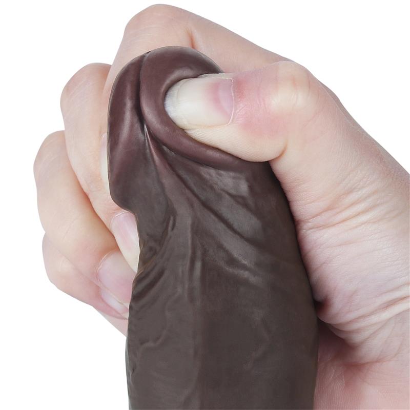 Dildo Dual Layer Piel Deslizante Retractil 8 - Imagen 6