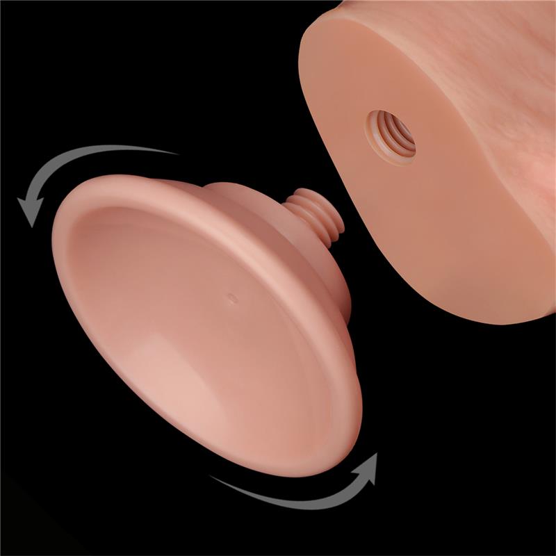 Dildo Dual Layer Piel Deslizante Retractil 8 - Imagen 9