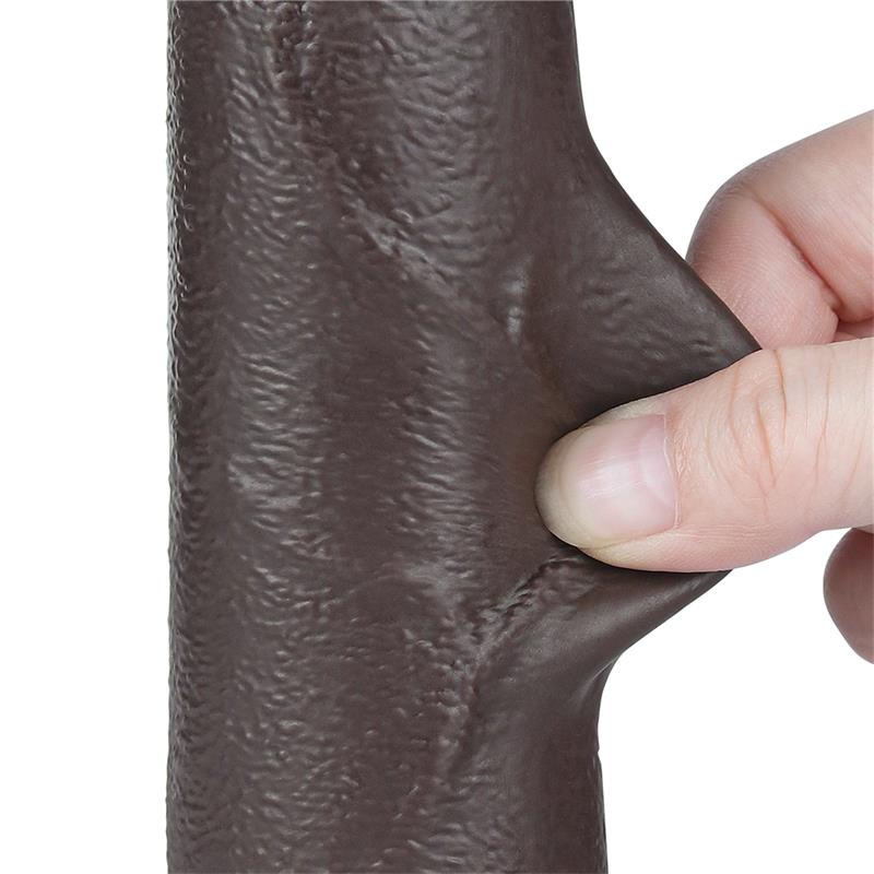 Dildo Dual Layer Piel Deslizante Retractil 8.5 - Imagen 8