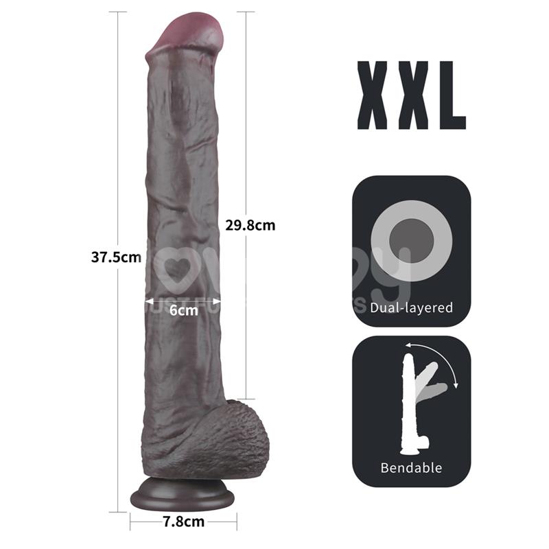 Dildo Dual Layered Articulable XXL 14.5 - Imagen 13