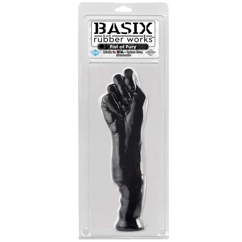 Dildo Forma de Puño Fist of Fury Negro - Imagen 2